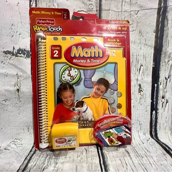 Fisher Price Power Touch - Math - Money & Time - Grade 2 - Book and Cartridge - Picture 5 of 7